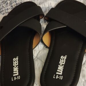 Women's Black Sandals Worn Once